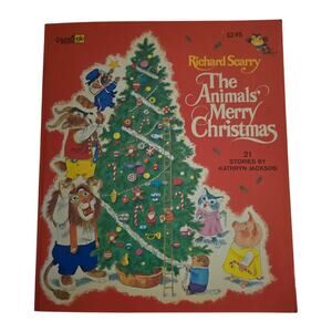 Richard Scarry The Animals Merry Christmas kathryn jackson 1972 Paperback Book